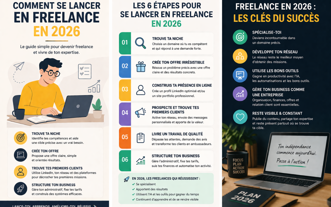 Comment se lancer en freelance en 2026 : le guide complet